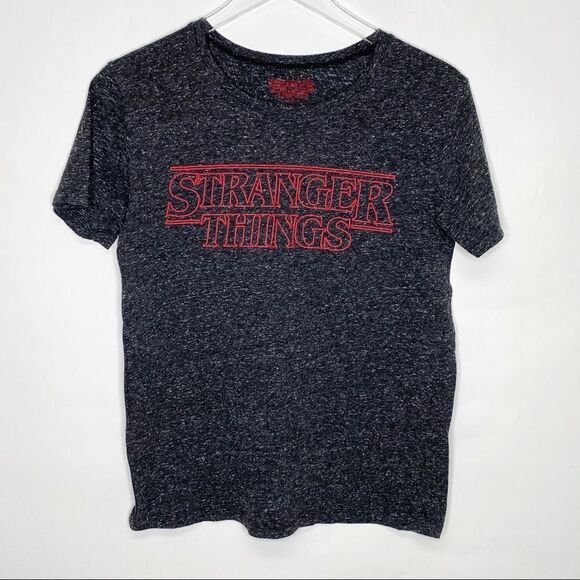Stranger Things Grey Short Sleeve Tee Large - Picture 1 of 6